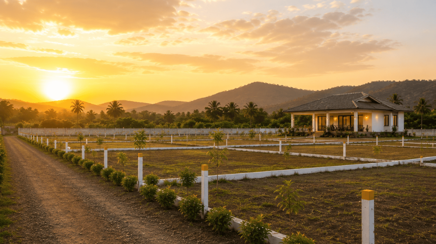 Green farm plot at Nandoshi Maharashtra