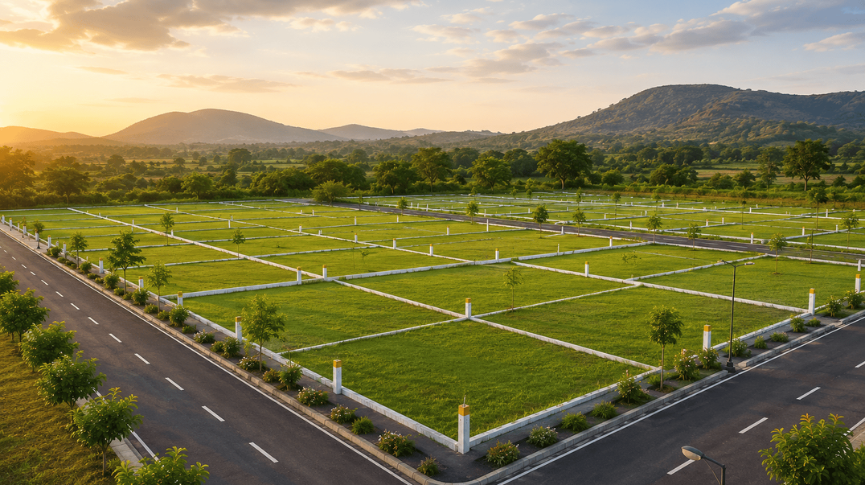 Green farm plot at Nandoshi Maharashtra